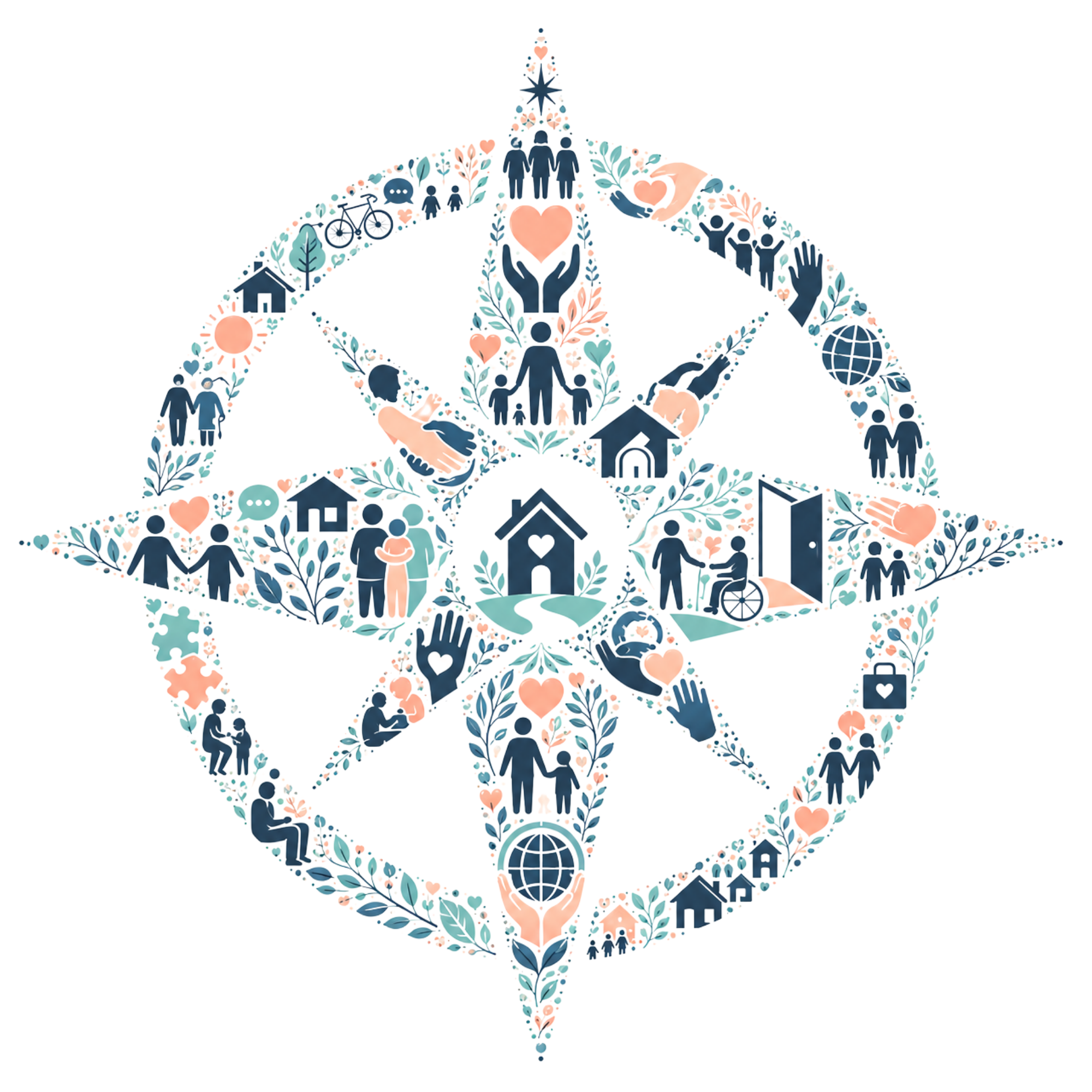 The Humble Travelers Foundation compass logo
